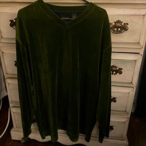 Green velvet Sweater